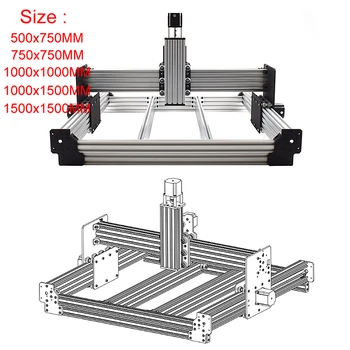 1500x1500mm Laser CNC raam Metallist Graveerimine freespink Raam Puit Graveerija Treipingi 1000X1000mm