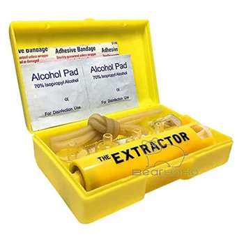 Snake Venom Extractor Mesilase Nõelamine Tools-Pure Relief, Mürk Extractor Vaakum Pump First Aid Kit Matkamine Backpacking, Kämping