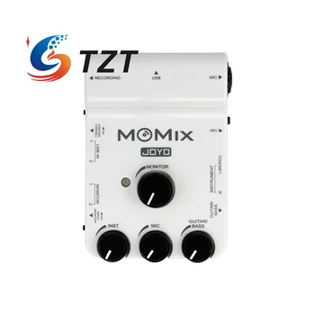 TZT Joyo MOMIX Kaasaskantav helikaardi Mikser Salvestamise Live Streaming Telefon Live Kitarr või Bass Sisend OTG Audio Interface