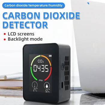 Mini CO2 Mõõtja CO2 Multifunktsionaalne Thermohygrometer Kodu Intelligentse Gaasi Analüsaator Leibkonna Digitaalse Õhusaaste Monitor