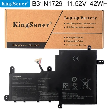 KingSener B31N1729 Sülearvuti Aku ASUS VivoBook S15 S530 S530F S530FA S530FN S530UA S530UF S530UN X530FN X530FN-1A 42Wh