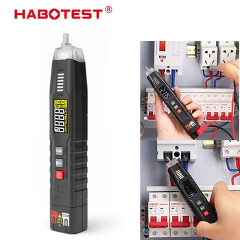 HABOTEST 3-In-1 Smart Pen Tüüpi Digitaalne Multimeeter AC Mitte Kontakti Pinge Tester 3-Faasi Pööramine Detektor Elektrilised Tööriistad Arvesti
