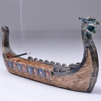 Retro Dragon Boat Viiruk Kinni Omaniku Traditsiooniline Hiina Disain Käsitsi Nikerdatud Nikerdamist Suitsutusastia Kaunistused Home Decor