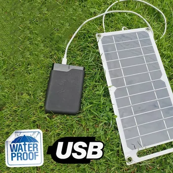 Kaasaskantav päikesepaneel 5V Päikese Plaat koos USB Ohutu Laengu Stabiliseerida Aku Laadija Power Bank Telefon Väljas Telkimine Kodu