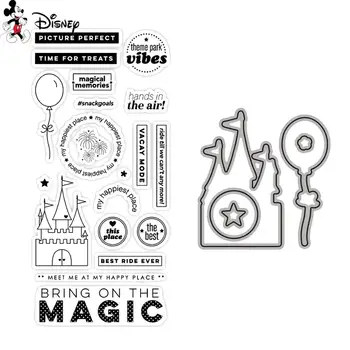 Disney Maagiline Päev Templid Ja Matriitsid Seatud DIY Scrapbooking Reljeef Paber-Kaardid Käsitöö Uute tulijate 2022 Stamp Set