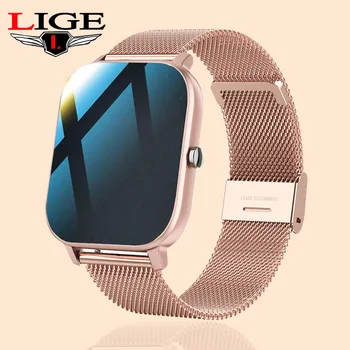 LIGE Mood Naiste Smart Watch Full Touch Muusika Kontrolli Mehed Sport Watch Fitness Tracker 2022 Uus Smartwatch Daamid + Kell Box