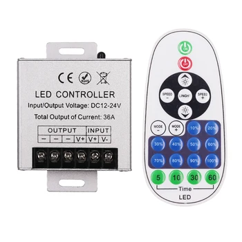 LED Dimmer, Remote Controller Suur Võimsus 360W Led Kasti Ühte Värvi Led Valgus DC 12V 24V Dimm 23key IR Remote Komplekt
