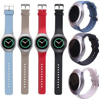 Sport Asendamine Watchband Samsung Käik S2 R720 Rihm Silikoonist Puhta Värvi Rihmad SM-R720 Smartwatch Käevõru Correa