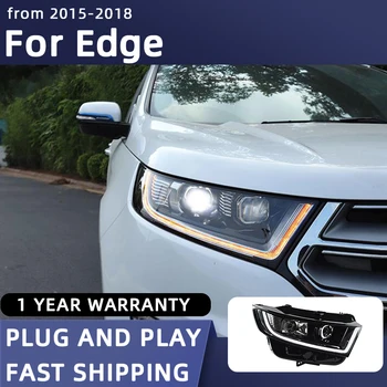 Auto Disain Esituled Ford Edge LED Vilkur 2015-2018 Uus Serv Pea Lamp PÄEVATULED Signaali Projektori Objektiivi Mootorsõidukite Tarvikud