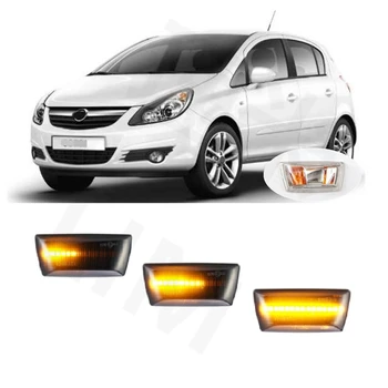 sest Opel (Vauxhall Corsa D S07 2006 2007 2008 2009 2010 2011 2012 2013 2014 E X15 2015 - Sequential LED Pool Sm-i Signaal Lamp