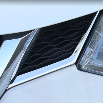 2tk Auto Esi-Grillid Keskmise Grid, Bumper ABS Sisekujundus Raami Decor Kleebis Kaas Nissan Xtrail T32 2014 -2017 Auto Tarvikud