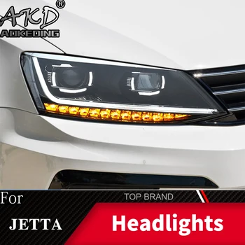 Pea Lamp VW Jetta Mk6 2011-2018 Esituled Udutuled päevasõidutuled PÄEVATULED H7 LED Bi Xenon Pirn Auto Tarvikud