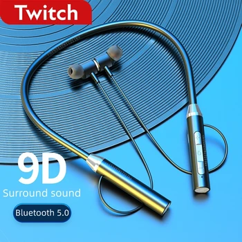 Tõmblemine Kaelus Bluetooth Kõrvaklapid Traadita Magnet Sport Kõrvaklapid Töötab Earbuds Veekindel 5.0 Bluetooth Headset Koos Mic