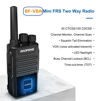 1TK/2TK/5TK Baofeng BF-V8A Walkie Talkie UHF 400-470MHZ Mini Radio kahesuunaline Raadio Pihuarvutite Kaasaskantav Vastuvõtja VOX Funktsioon