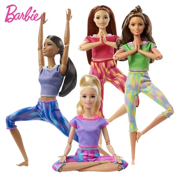 Algne Barbie Jooga Nukk 22 Paindlikud Liigesed Keha Sport Nukud, Mänguasjad Tüdrukute Juguetes Interaktiivne Lapsed Mänguasjad Brinquedo 30cm