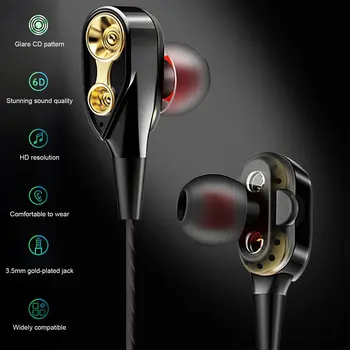 3.5 mm Juhtmega Kõrvaklapid, In-Ear Kõrvaklapid Mikrofoniga Stereo-Peakomplekti Sügav Bass Kõrge Heli Kvaliteet iPhone Samsung Xiaomi