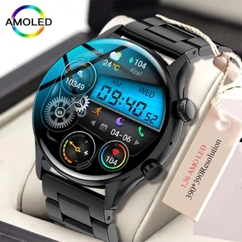 2023 Uue NFC Bluetooth kõne Smartwatch Mehed 1.36 tolline AMOLED 390*390 Ekraan Toetab Alati Display Smart Watch IP68 Veekindel