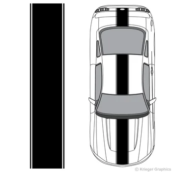 Ford Mustang Center Racing Triip Vinüül Decal Kit Car styling