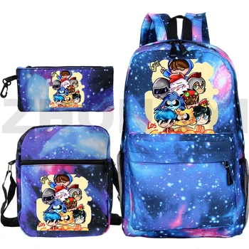 Mochila Los Compas Lukuga Kott Pack Anime Mikecrack Seljakott Plecak Must Bookbag Compadretes Kooli Kotid Teismelised Tüdrukud, 2022