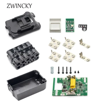 ZWINCKY Uus 18650 Aku puhul Makita 18V PCB Circuit Board LED Indikaator Power Tools BL1850 Aku BL1830 Juhul Komplekt