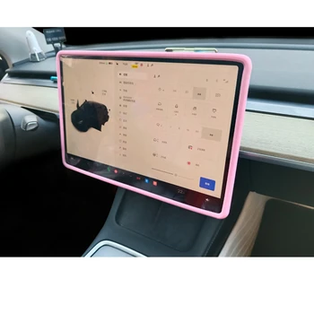 Sest Tesla Mudel 3 Mudel Y Silikoon Navigatsiooni Katmiseks Varrukas Screen Protector Raam, Veekindel Auto Interjööri Aksessuaarid