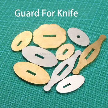 9 suurus Guard nuga messing / roostevabast terasest Guard disain DIY nuga käepide valvur