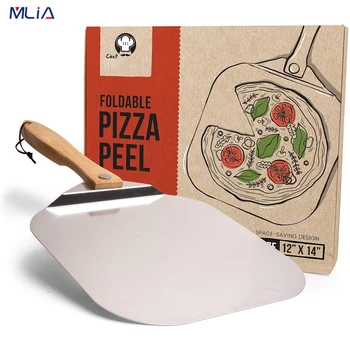MLIA Alumiinium Pizza Koorega Kühvel Puidust Käepide Kook Kühveldada, Küpsetamine, Tööriistad Juust Lõikur Peels Tõstja Vahend Pizza Labidas