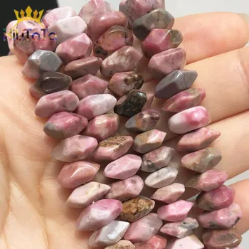 6*11mm Loomulik Rhodonite Beads Ebaregulaarne eritükeldus Ehtsa Kivi Lahti Helmed Ehted DIY Muutes Käevõru Võlusid 15