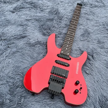 Maailma klassikaline peata electric guitar, särav punane pind, täispuidust, originaal hääl, kvaliteedi tagamise, tasuta kulleriga koju.