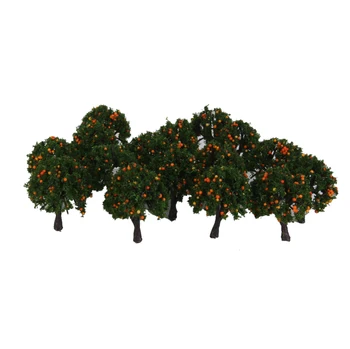 Palju 20 Oranž Puu Puu Mudel Rong Talu Orchard Diorama Maastik Z 1/300