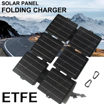 100W Kokkuklapitavad päikesepaneel ETFE USB 5V DC 12V Veekindel Päikese Laadija Kantavate Päikese Plaat, Kott Mobile Power Bank Väljas Telkimine