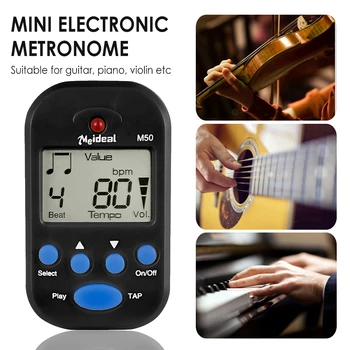 Mini Digitaalne Metronoom Multifunktsionaalne Võita Tempo Metronoomi Klaverile-Guitar Saksofon Flööt Viiul, Trumm