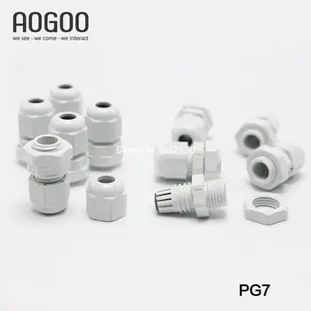 10TK PG7 3-6.5 mm Kaabel Kõrge Kvaliteedi IP68 Veekindel Nailon Plastikust Hülsstihend Pistik