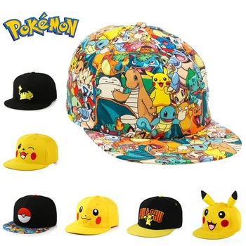 Pokemon Pikachu baseball cap koomiks anime meeste ja naiste täiskasvanud lapsi, paar mütsid väljas sport mütsid loomingulise vabaaja mütsid.