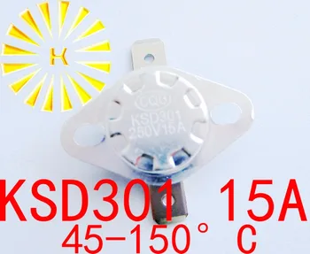 5TK x KSD301 15A 45-150 kraadi 250V Normaalselt Suletud Temperatuuri Termostaat Lüliti