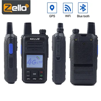 Profesional Zello Walkie Talkie 4G Telefon kahesuunaline Raadio koos Sinise hamba, WIFI, GPS 5200mAh zello Raadio Aku Ham Raadio 100KM