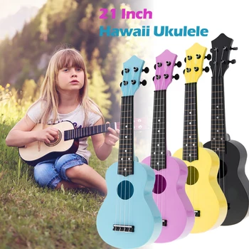21 Tolline Värviline Akustiline Ukulele Uke 4 Strings Hawaii Kitarr Guitarra muusikariista Lapsed Lapsed Algaja