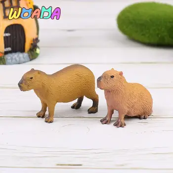 Uue Simulatsiooni MIni Armas Metsloomade Mudel Capybara Tegevus Joonis Laste Kogumise Mänguasi Kingitus Simulatsiooni Loomade Mudel 1 TK
