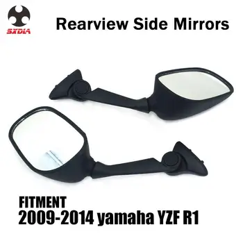 Mootorratta Tagumine Pool Rearview Mirror Tagumine Vaadata YAMAHA YZFR1 YZF-R1 YZF R1 2009 2010 2011 2012 2013 2014
