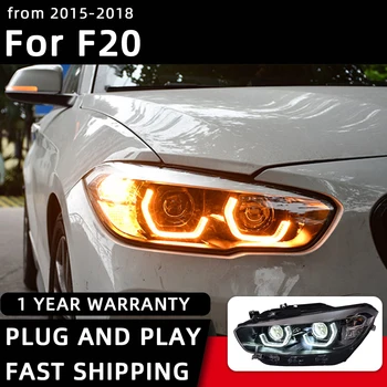 Esitulede BMW F20 LED-Esituled 2015-2018 120i 118i Pea Lamp Car Styling PÄEVATULED Signaali Projektori Objektiivi Mootorsõidukite Tarvikud