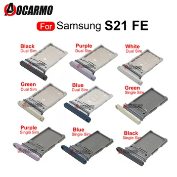 Samsung Galaxy S21 FE Ühe Kaksik-SIM-Kaart Sim-kaardi aluse Kaardi Pesa Omanik Varuosad