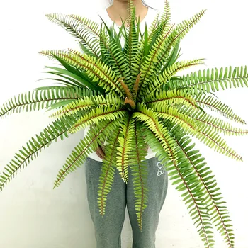 50-65CM Troopiline pärsia Taim Suurte Kunstlike Palm Tree Vale Sõnajalad Seina Riputamise Taime Majapidamise Aias Väljas Kaunistamiseks