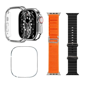 Alpi Aasa rihm & Ookeani Bänd Apple vaadata 49mm Ekraani Kaitsekile & Watch Kaas iwatch Ultra Vaadata