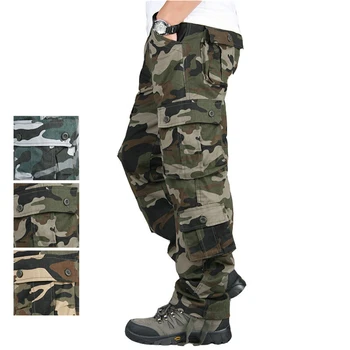 Mees Sõjalise Armee Ühtne Kamuflaaž Võidelda Tactical Püksid Väljas Koolitus Töö Kannavad Täiskasvanud Erijõudude Koolitus Püksid