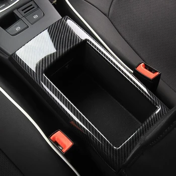 ABS-Carbon Fiber Auto Stiil Kesk-Taga Ladustamise Kasti Paneeli Katta Sisekujundus Audi A3 8V 2015 - 2020 sisustuselemendid