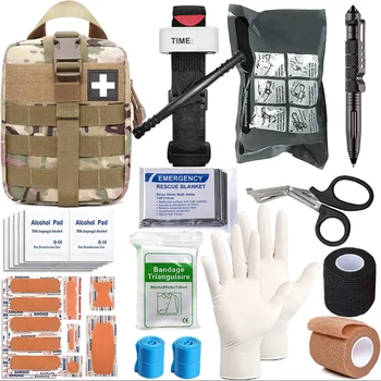 152 Töö Matkamine First Aid Kit Survival Kit Taktikaline esmaabivahendite Komplekt Täitke Kott Asjade jaoks Ellujäämise Telkimine, Matkamine, Reisimine