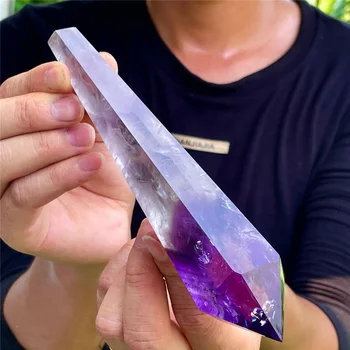 Naturaalne Ametüst Punkti Kivi Crystal Võlukepp Quartz Crystal Reiki Tervendavat Energiat, Kivi