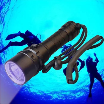 TOPCOM Professionaalne UV LED Taskulamp, Sukeldumine Hard Light 3W XPE LED Ultraviolettkiirguse Veealuse IP68 Scuba Diving Tõrvik