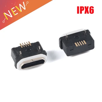 10tk/1tk Micro 5pin USB laadimispistik Jack Socket Port 5P IP67 Suure voolu DC Magnet-Liides IPX6 Veekindel