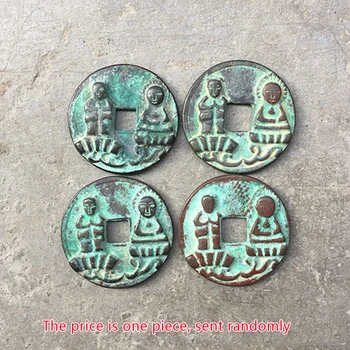 Vana mündi vask mündi kollektsioon Xixia raha Xixia iidse mündi kaks inimest mündi/hind on ühe tüki saadetud juhuslikult